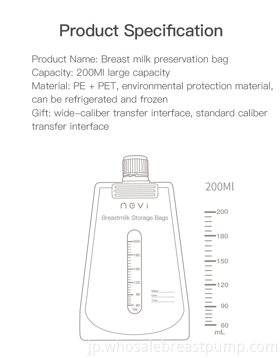 Disposable Breast Milk Storage Bags